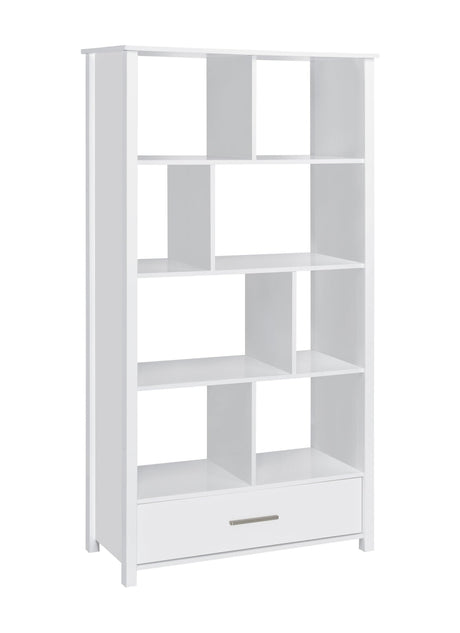Dylan Rectangular 8-Shelf Bookcase - Ella Furniture