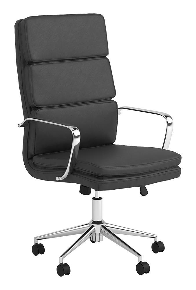 Black Upholstered Office Chair 801744 - Ella Furniture