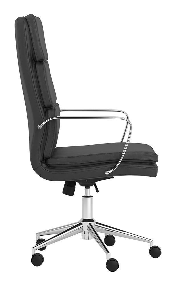 Black Upholstered Office Chair 801744 - Ella Furniture