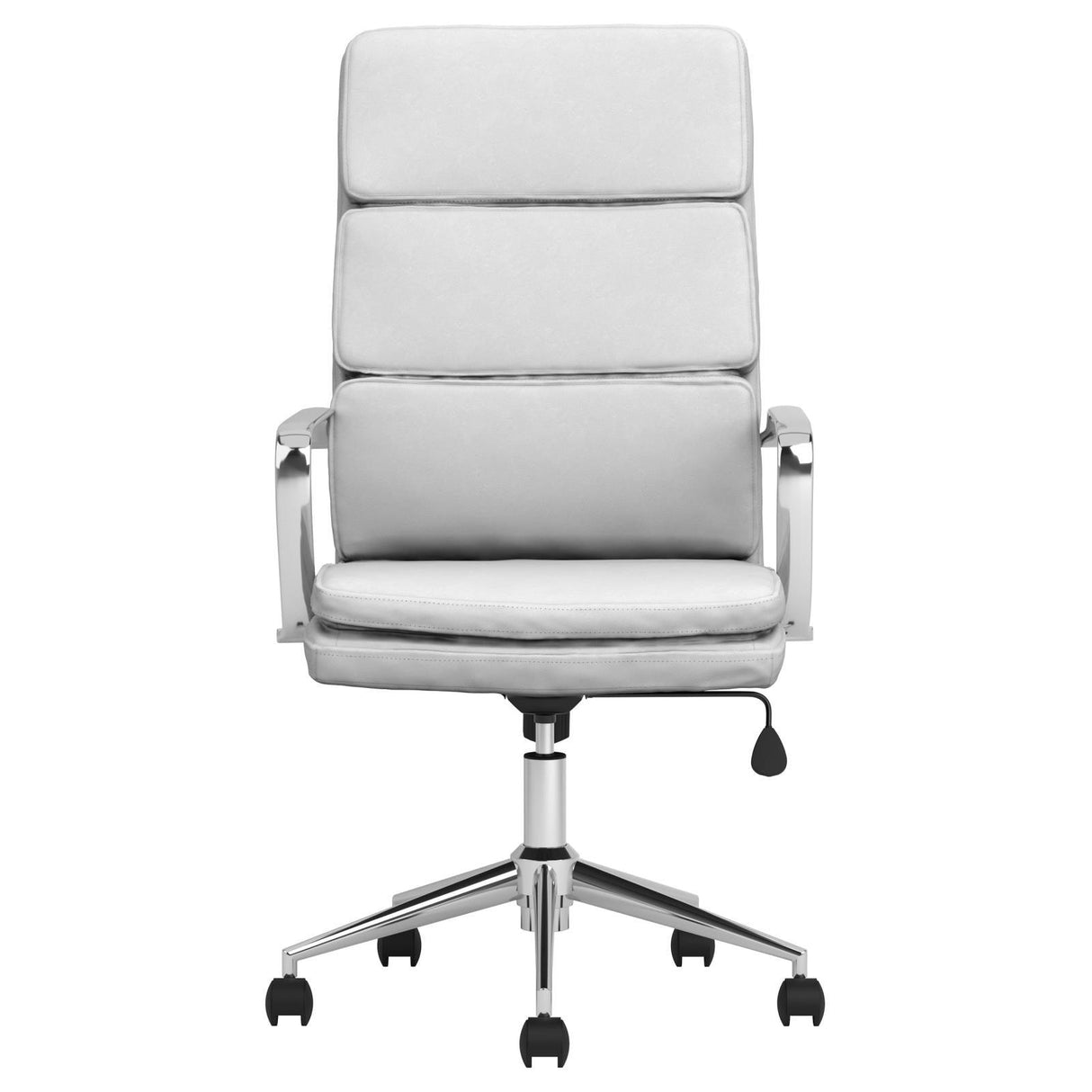 Chrome Upholstered Office Chair 801746 - Ella Furniture