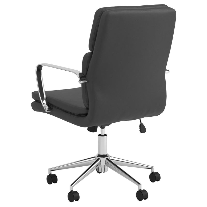 Black Upholsterd Office Chair 801765 - Ella Furniture