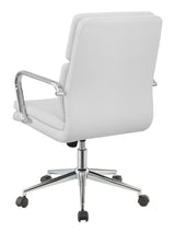 White Upholstered Office Chair 801767 - Ella Furniture