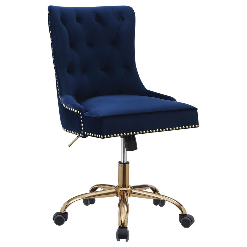 Blue Upholstered Office Chair 801984 - Ella Furniture