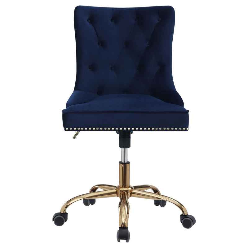 Blue Upholstered Office Chair 801984 - Ella Furniture
