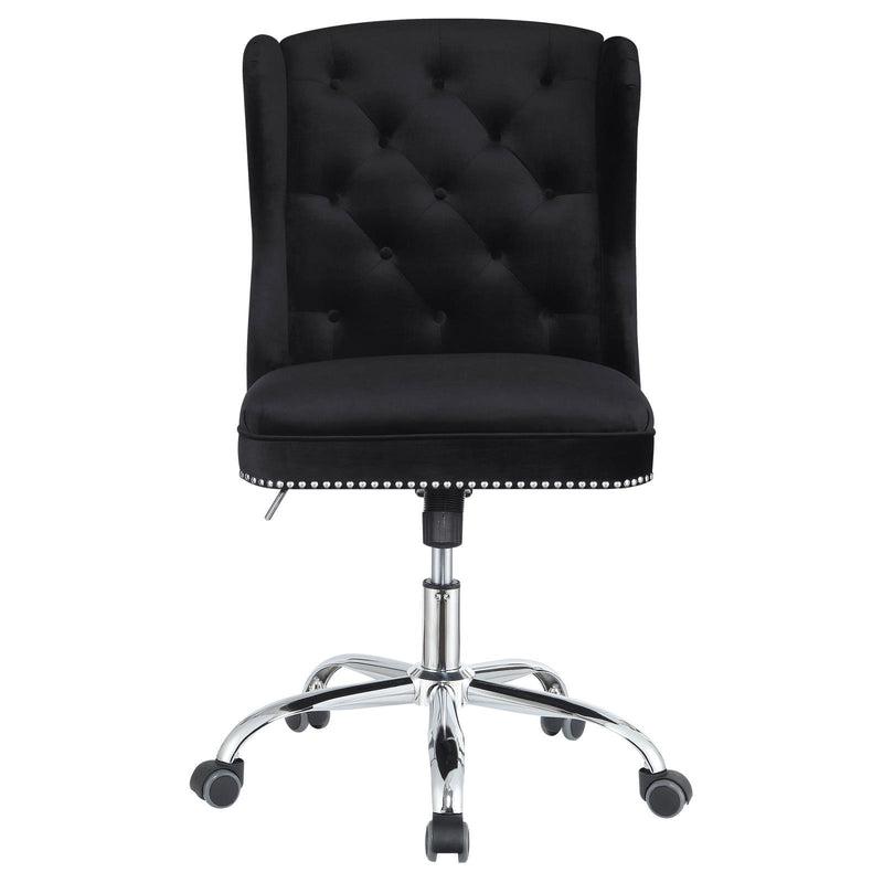 Black Upholstered Office Chair 801995 - Ella Furniture