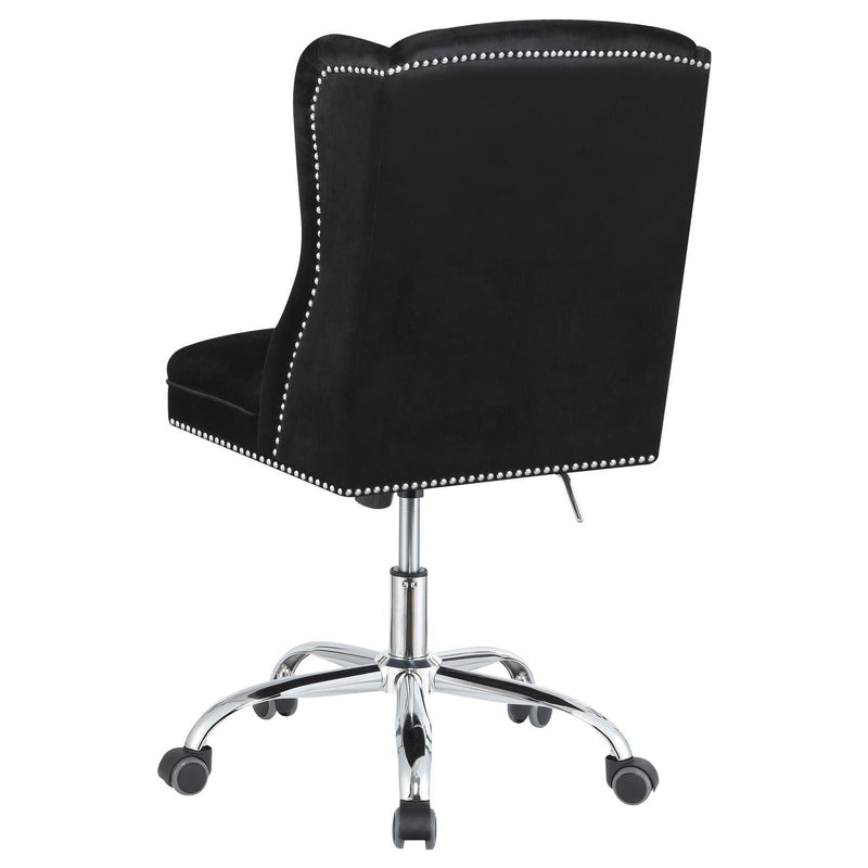 Black Upholstered Office Chair 801995 - Ella Furniture
