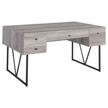 Analiese Grey Driftwood Writing Desk - Ella Furniture