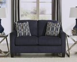 Creeal Heights Ink Chenille Loveseat - Ella Furniture