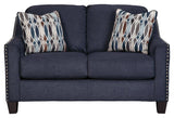 Creeal Heights Ink Chenille Loveseat - Ella Furniture