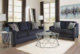 Creeal Heights Ink Chenille Loveseat - Ella Furniture