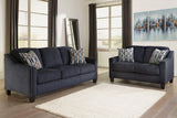 Creeal Heights Ink Chenille Loveseat - Ella Furniture