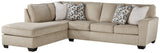 Decelle Putty 2-Piece Sectional With Chaise - Ella Furniture