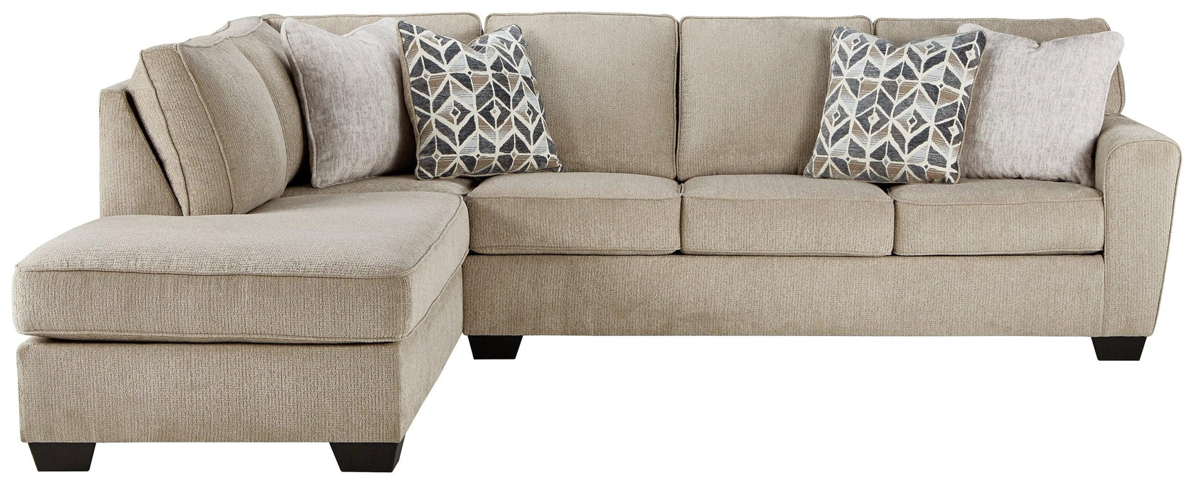 Decelle Putty 2-Piece Sectional With Chaise - Ella Furniture