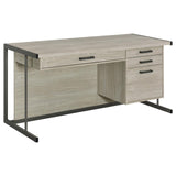 Loomis Natural Driftwood Office Desk - Ella Furniture