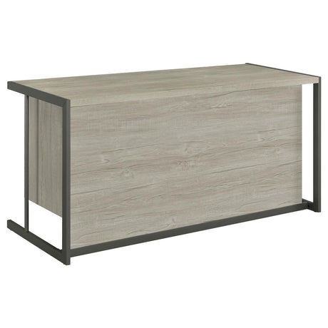 Loomis Natural Driftwood Office Desk - Ella Furniture
