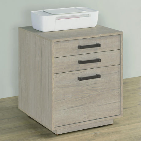 Loomis Natural Driftwood File Cabinet - Ella Furniture