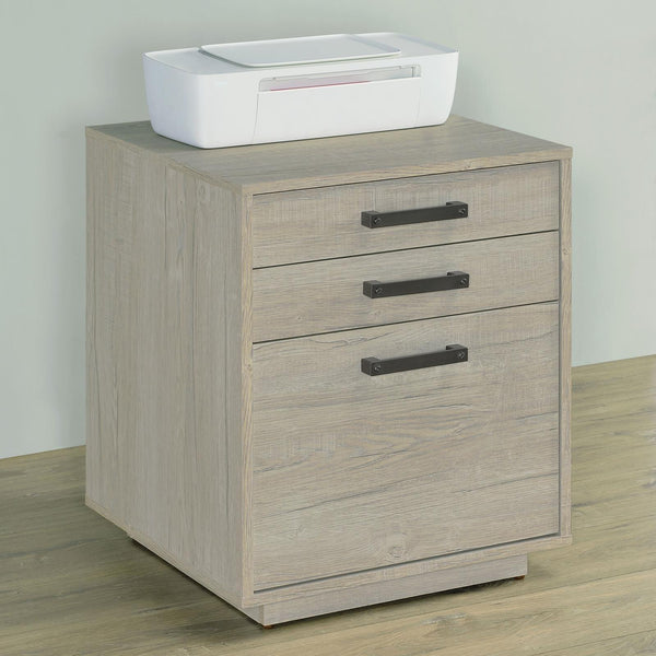 Loomis Natural Driftwood File Cabinet - Ella Furniture