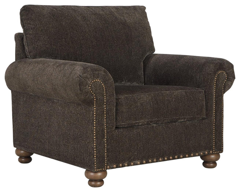Stracelen Sable Chair And Ottoman - Ella Furniture