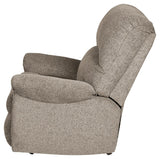 Ballinasloe Platinum Chenille Recliner - Ella Furniture