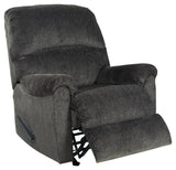 Ballinasloe Smoke Chenille Recliner - Ella Furniture