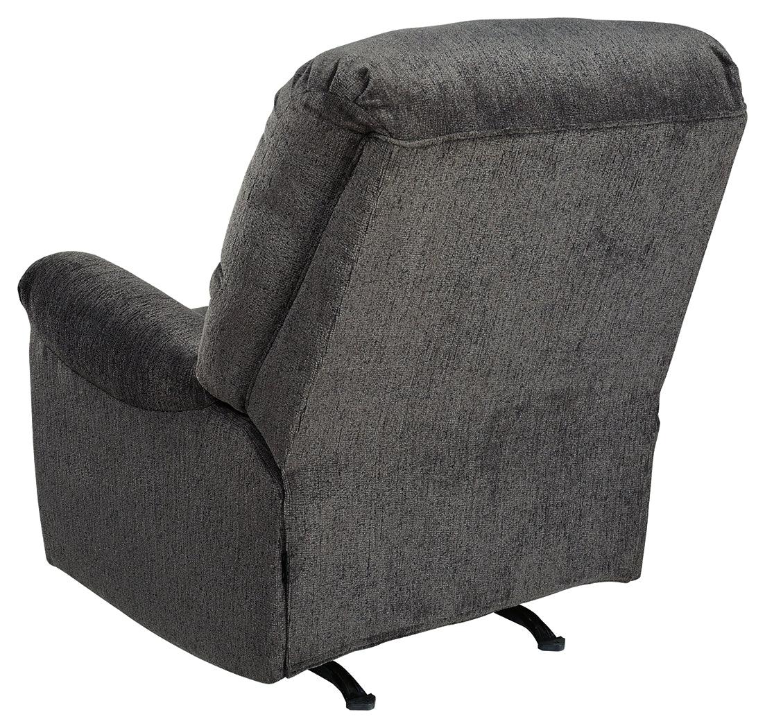 Ballinasloe Smoke Chenille Recliner - Ella Furniture