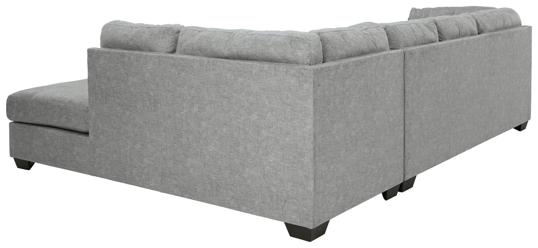 Falkirk Steel 2-Piece Sectional With Ottoman - Ella Furniture