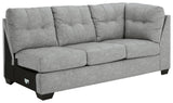 Falkirk Steel 2-Piece Sectional With Ottoman - Ella Furniture