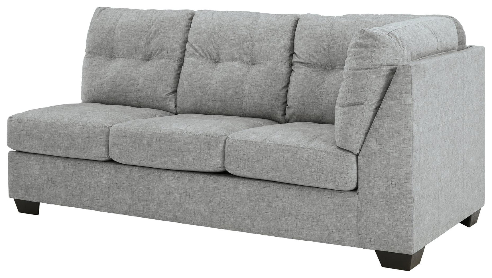 Falkirk Steel 2-Piece Sectional With Ottoman - Ella Furniture