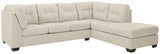 Falkirk Parchment 2-Piece Sectional With Chaise - Ella Furniture