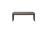 Baresford Gray Finish Contemporary Solid Wood Fabric Upholstery Seat Storage Dining Room Set - Ella Furniture