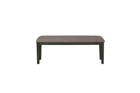 Baresford Gray Finish Contemporary Solid Wood Fabric Upholstery Seat Storage Dining Room Set - Ella Furniture