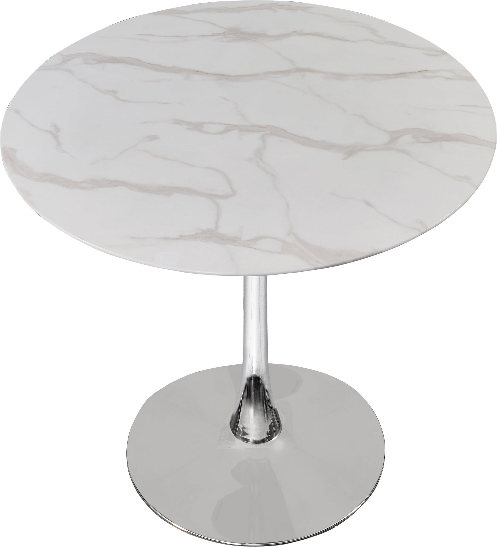 Tulip Silver 36" Dining Table - Ella Furniture