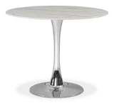 Tulip Silver 36" Dining Table - Ella Furniture