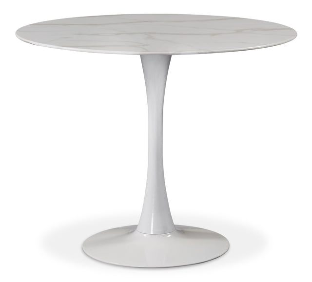 Tulip White 36" Dining Table - Ella Furniture