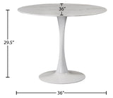 Tulip White 36" Dining Table - Ella Furniture