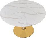 Tulip Gold 48" Dining Table - Ella Furniture
