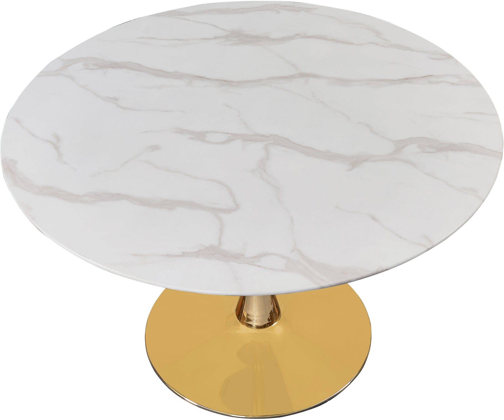 Tulip Gold 48" Dining Table - Ella Furniture
