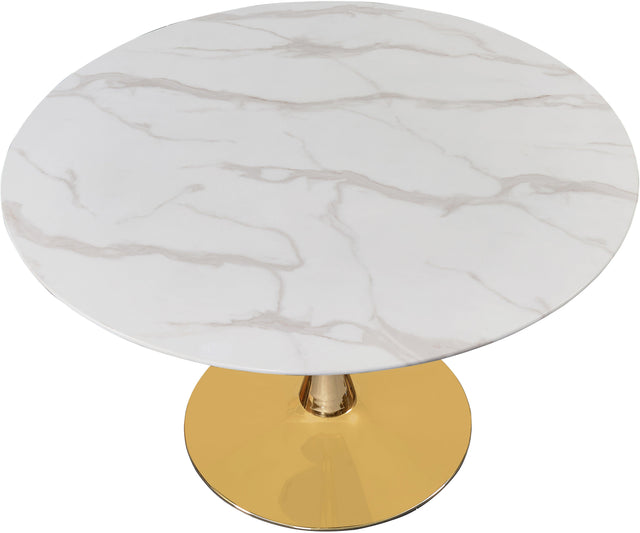 Tulip Gold 48" Dining Table - Ella Furniture