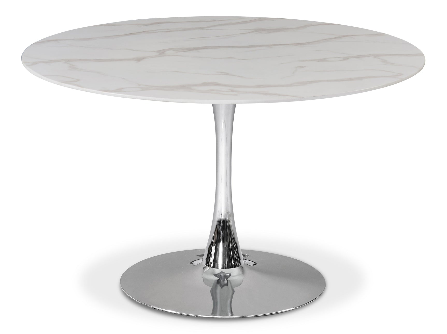Tulip Silver 48" Dining Table - Ella Furniture
