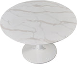 Tulip White 48" Dining Table - Ella Furniture