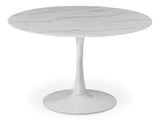 Tulip White 48" Dining Table - Ella Furniture