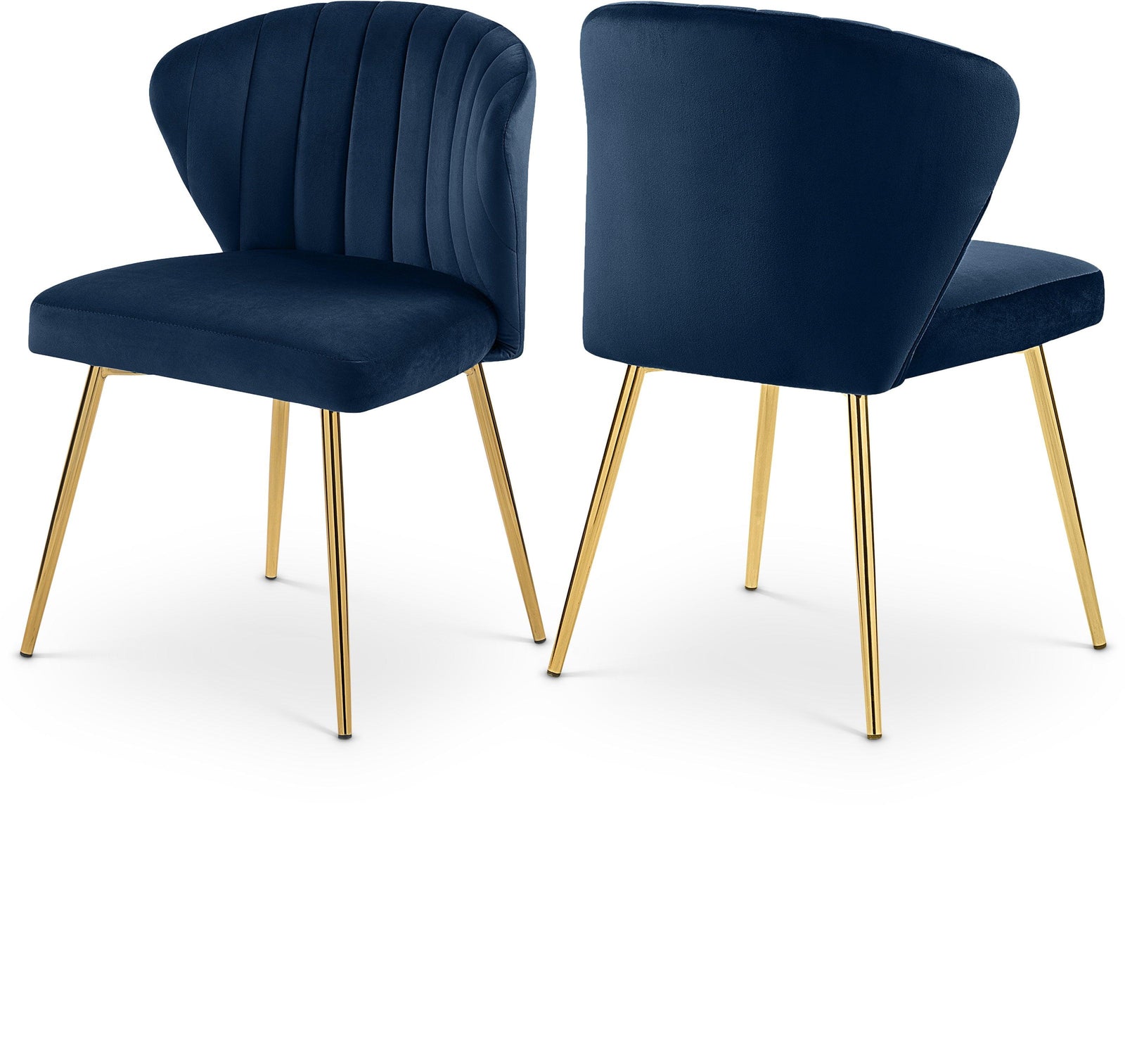 Finley Blue Velvet Chair - Ella Furniture