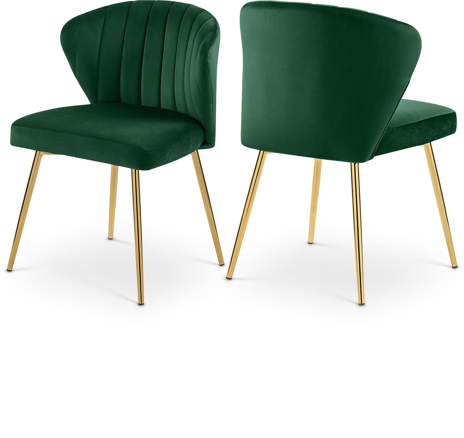 Finley Green Velvet Chair - Ella Furniture