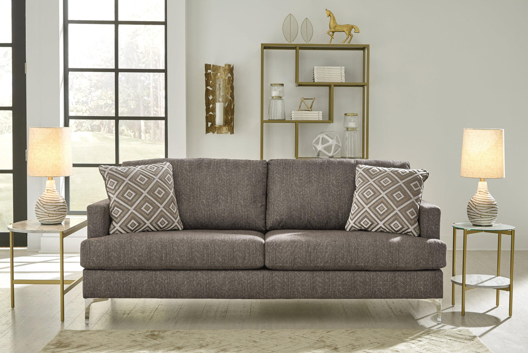 Arcola Java Microfiber Rta Sofa - Ella Furniture