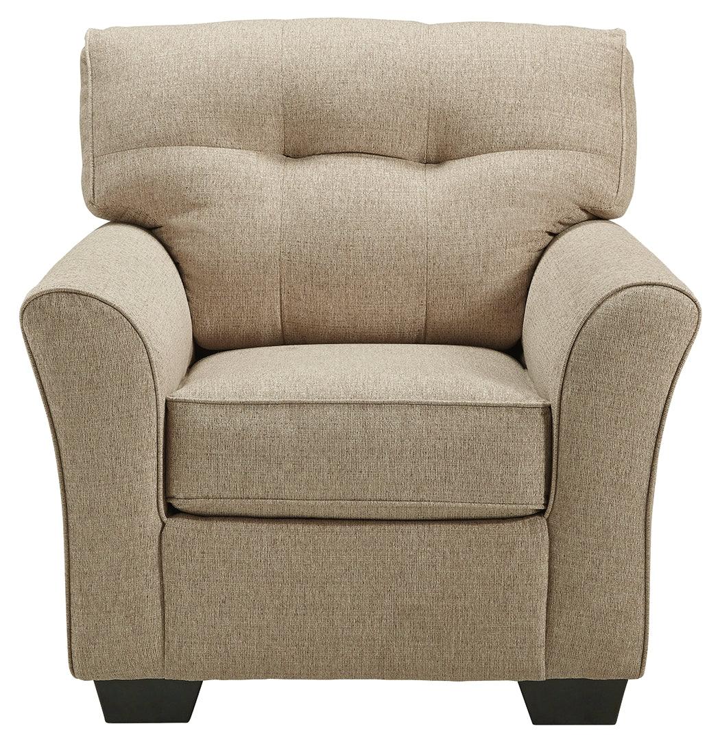 Ardmead Putty Chenille Chair - Ella Furniture