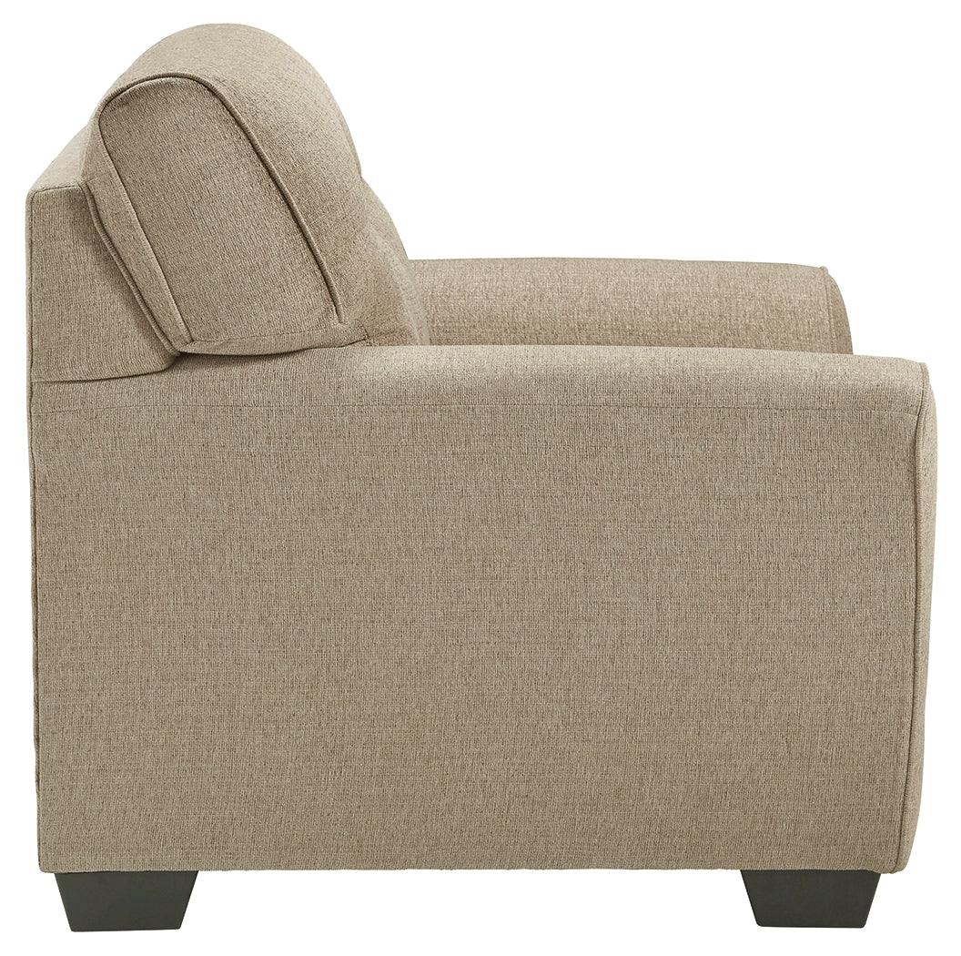 Ardmead Putty Chenille Chair - Ella Furniture