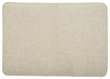 Abinger Natural Chenille Ottoman - Ella Furniture