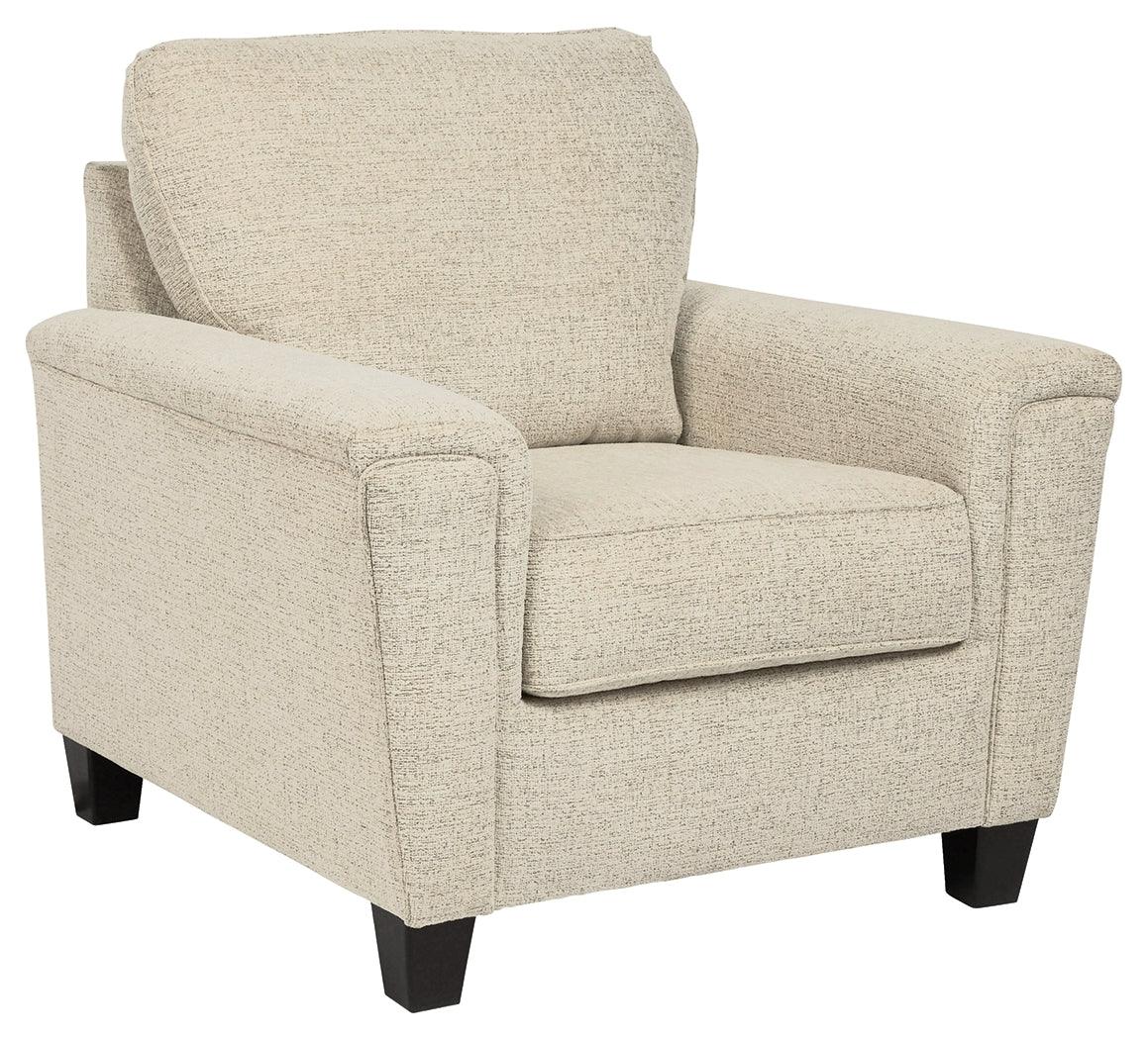 Abinger Smoke Chenille Chair - Ella Furniture