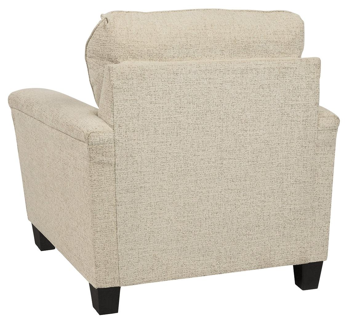 Abinger Smoke Chenille Chair - Ella Furniture