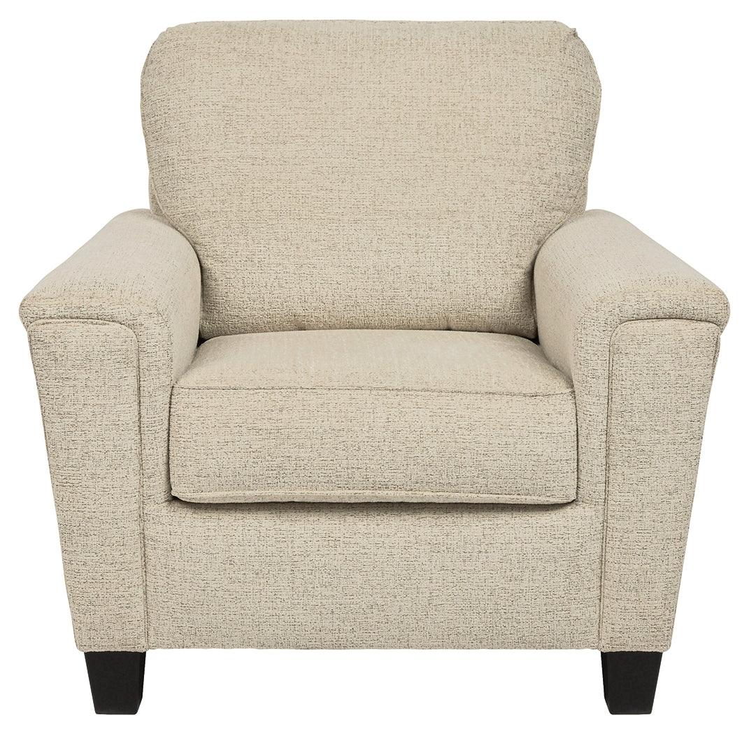 Abinger Smoke Chenille Chair - Ella Furniture